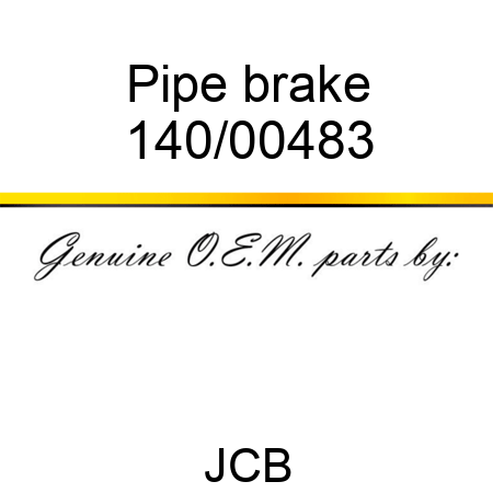 Pipe, brake 140/00483