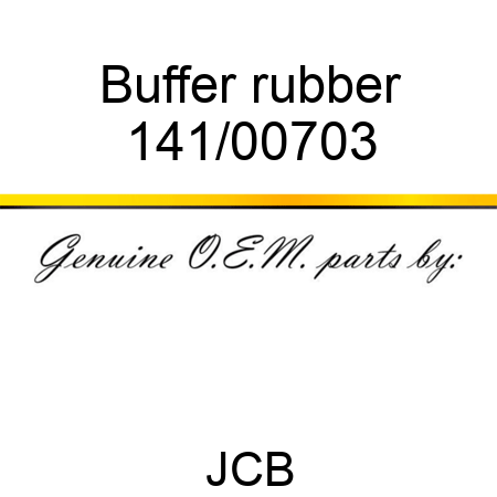 Buffer, rubber 141/00703