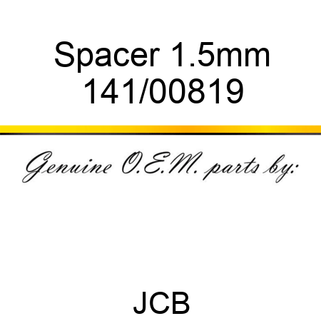 Spacer, 1.5mm 141/00819