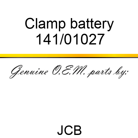 Clamp, battery 141/01027