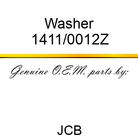 Washer 1411/0012Z