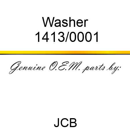 Washer 1413/0001