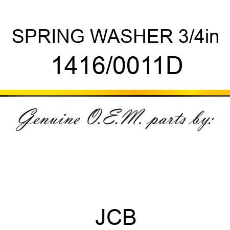 SPRING WASHER 3/4in 1416/0011D