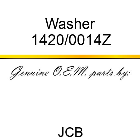 Washer 1420/0014Z