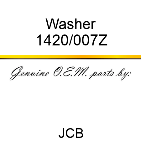 Washer 1420/007Z