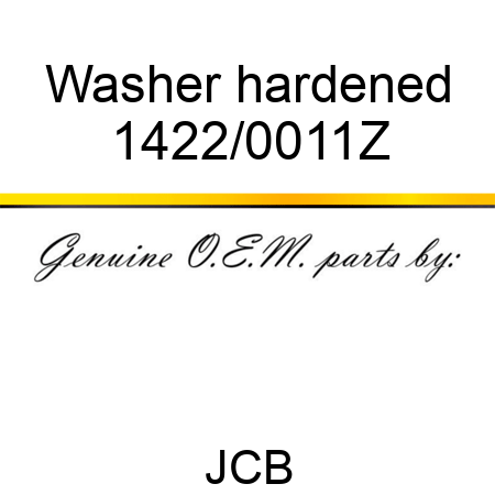 Washer, hardened 1422/0011Z