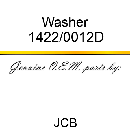 Washer 1422/0012D