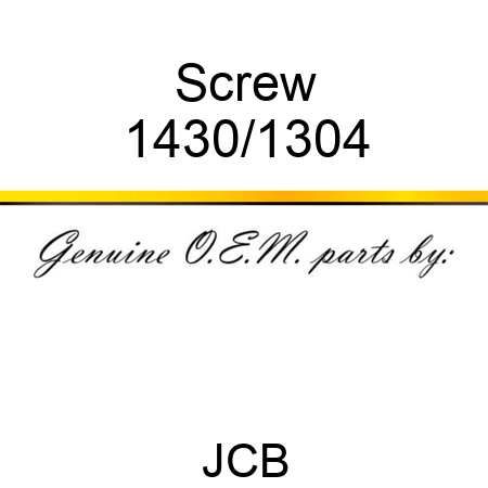 Screw 1430/1304