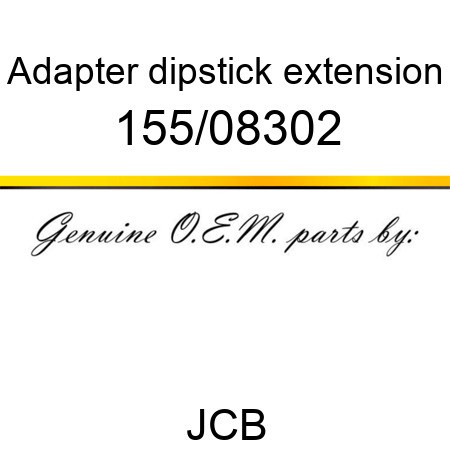 Adapter, dipstick extension 155/08302