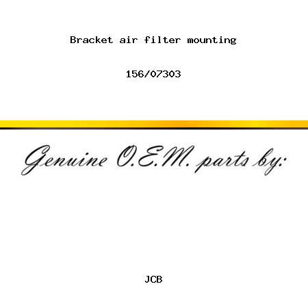 Bracket, air filter mounting 156/07303