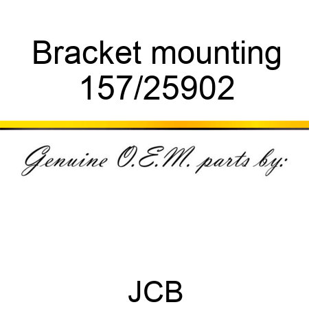 Bracket, mounting 157/25902