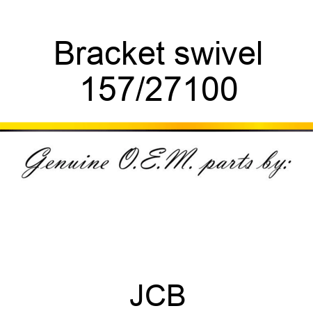 Bracket, swivel 157/27100