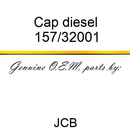Cap, diesel 157/32001