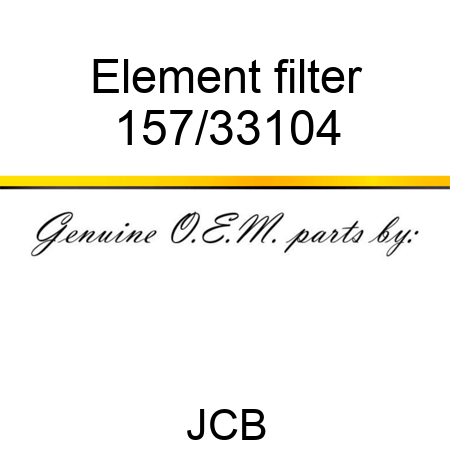 Element, filter 157/33104