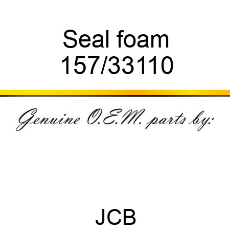 Seal, foam 157/33110