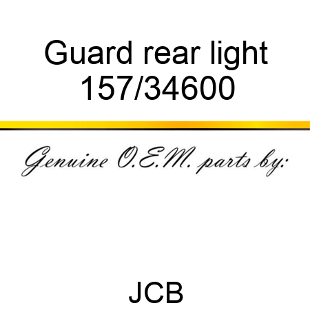 Guard, rear light 157/34600