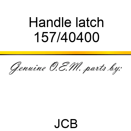 Handle, latch 157/40400