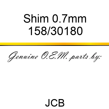 Shim, 0.7mm 158/30180