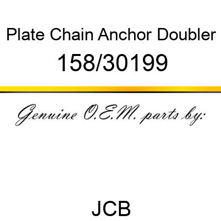 Plate, Chain Anchor Doubler 158/30199