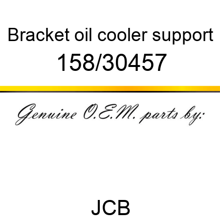 Bracket, oil cooler support 158/30457