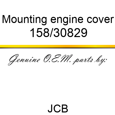 Mounting, engine cover 158/30829