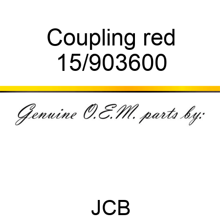 Coupling, red 15/903600