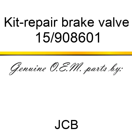 Kit-repair, brake valve 15/908601