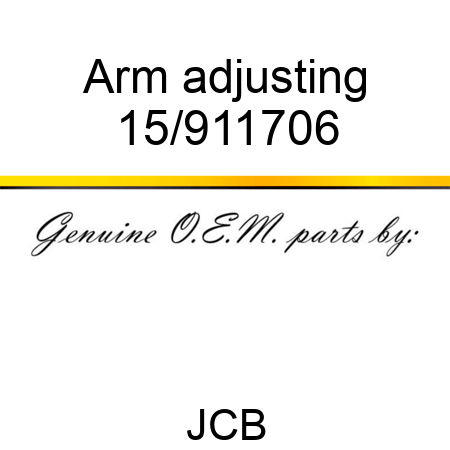 Arm, adjusting 15/911706