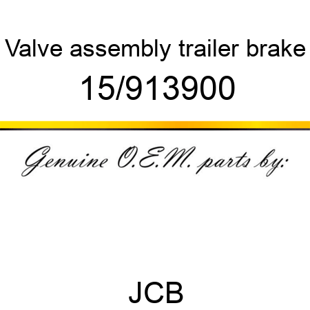 Valve, assembly, trailer brake 15/913900
