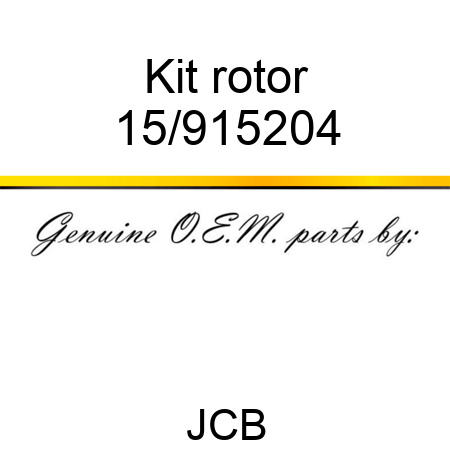 Kit, rotor 15/915204