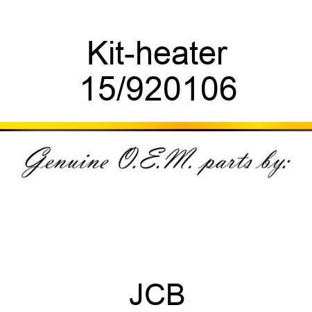 Kit-heater 15/920106