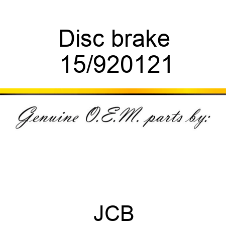 Disc, brake 15/920121