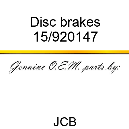 Disc, brakes 15/920147