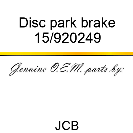 Disc, park brake 15/920249