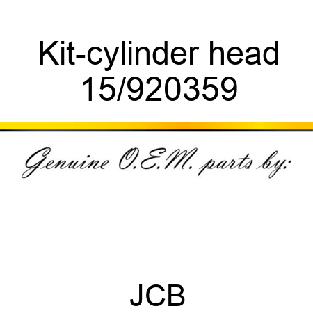 Kit-cylinder head 15/920359