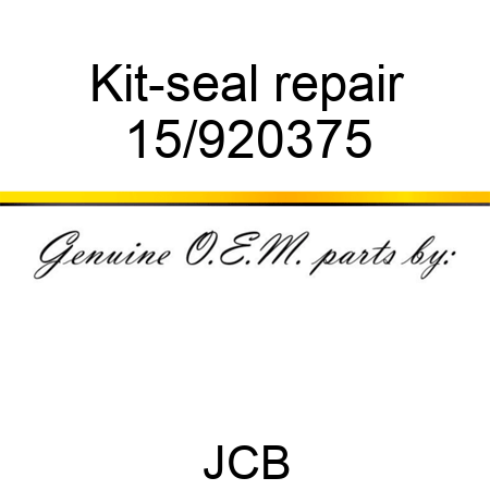 Kit-seal repair 15/920375