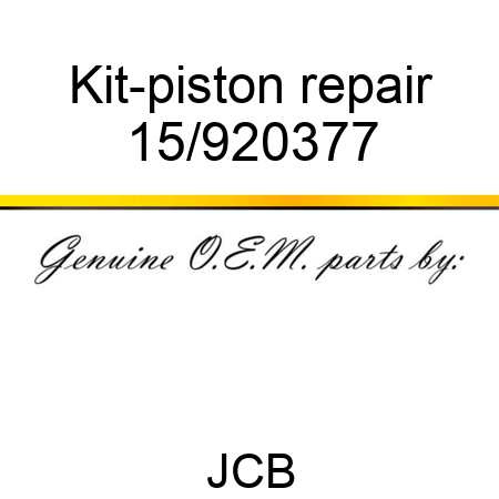 Kit-piston repair 15/920377