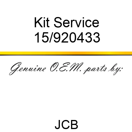 Kit, Service 15/920433