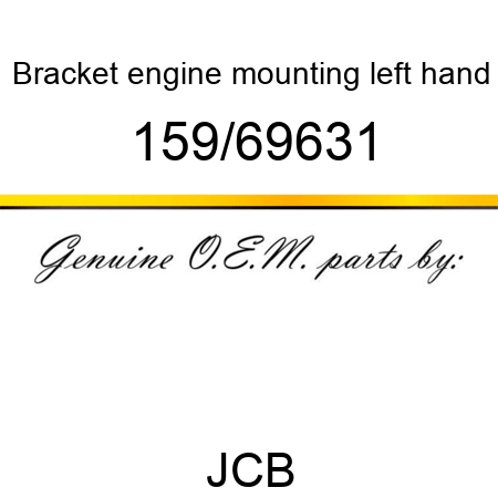 Bracket, engine mounting, left hand 159/69631