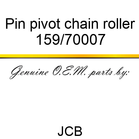 Pin, pivot, chain roller 159/70007