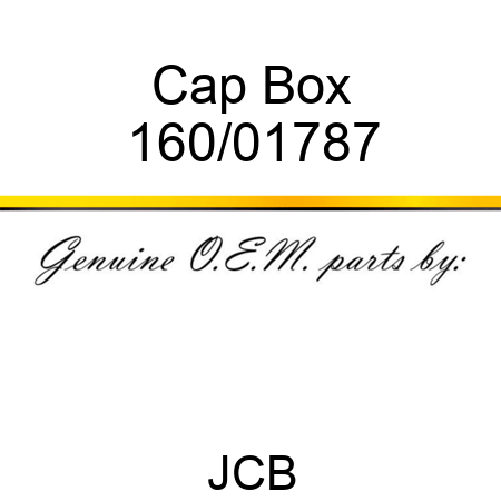 Cap, Box 160/01787