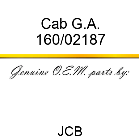 Cab, G.A. 160/02187