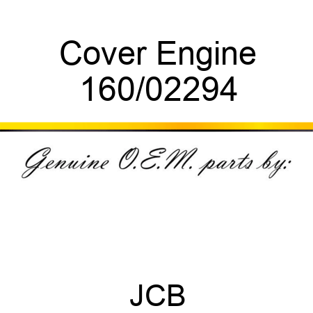 Cover, Engine 160/02294