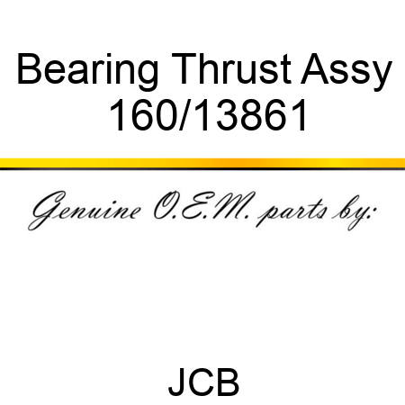 Bearing, Thrust Assy 160/13861