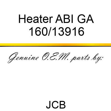 Heater, ABI GA 160/13916
