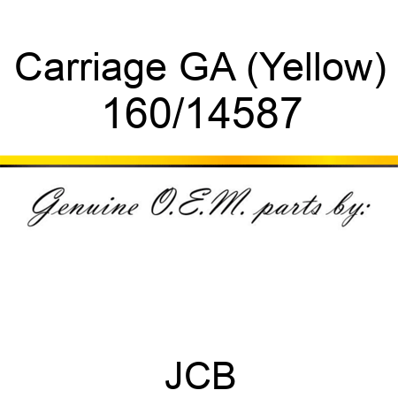 Carriage, GA (Yellow) 160/14587