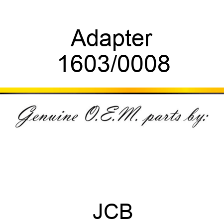 Adapter 1603/0008