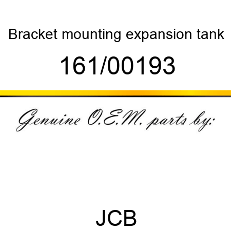 Bracket, mounting, expansion tank 161/00193