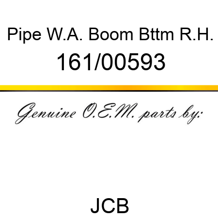 Pipe, W.A. Boom Bttm R.H. 161/00593