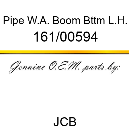 Pipe, W.A. Boom Bttm L.H. 161/00594